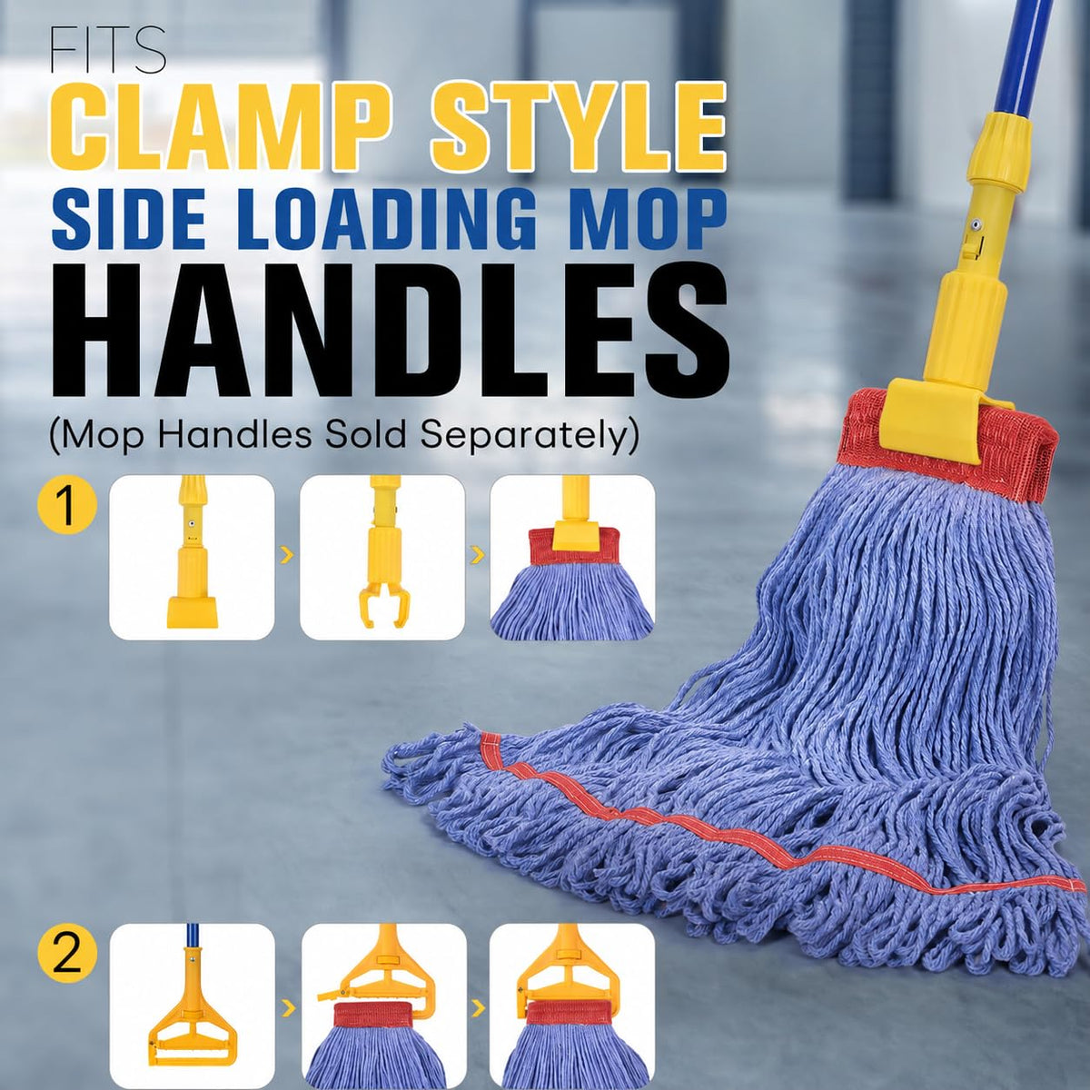 Matthew Cleaning Commercial Mop Head Replacement (6 Count)