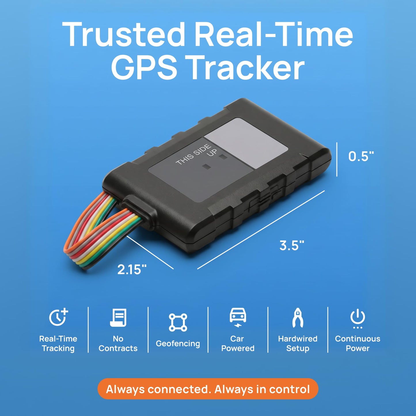 Brickhouse Security Livewire 4 4G LTE Auto GPS Tracker, Real Time Vehicle and Fleet Tracking, Geofencing, & Speed Alerts for Car & Trailer Vehicles, No Batteries Required, Subscription Plans Available