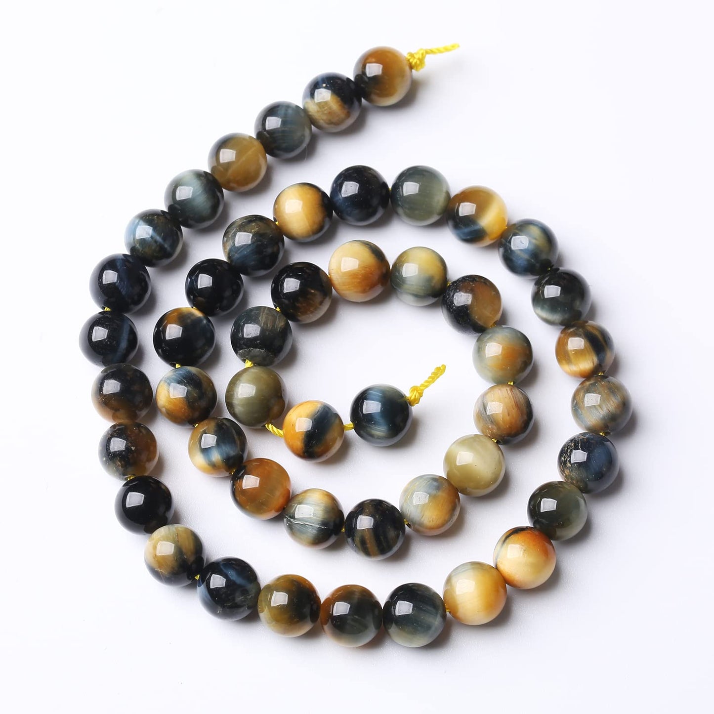 36PCS 10MM AAA Dreamlike Tiger Eye Stone Beads Natural Gemstone Bead Crystal Healing Energy Jewelry Making DIY 15 inches