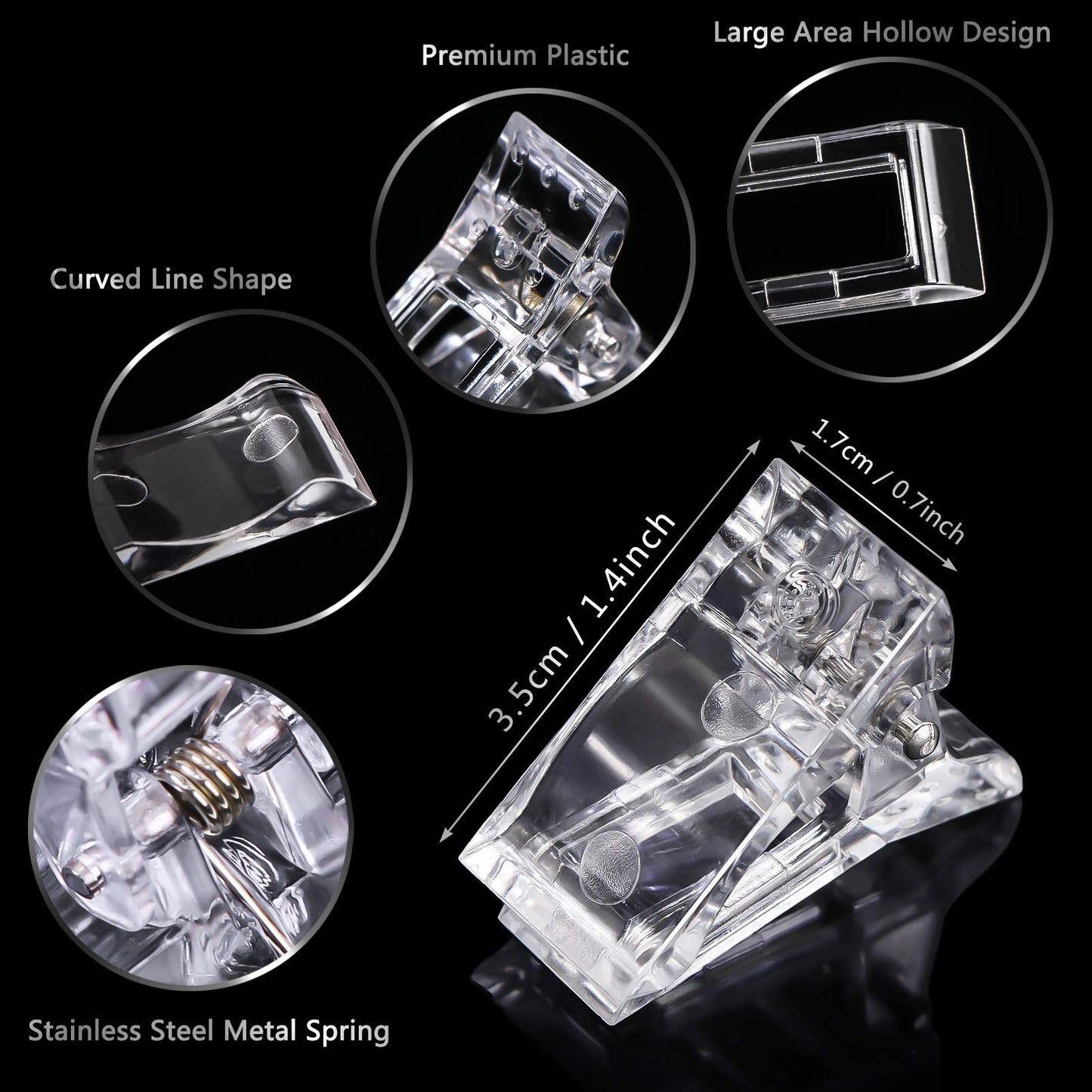 MIKIMIQI Dual Nail Forms Set Poly Gel Quick Building Nail Kit, 120Pcs Stiletto Gel Nail Molds with 10Pcs Acrylic Nail Tips Clips 1Pc Dual-Ended Poly Extension Gel Brush Nail File for Polygel Extension