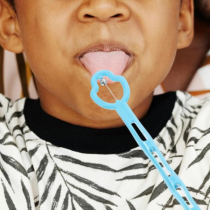 4Pcs Kids Tongue Exerciser Tongue Tip Muscle Trainer Tool Oral Muscle Exercise Tool Tongue Tip Lateralization Elevation Devic Tongue Thrust Corrector for Improve Pronunciation Stiff Clear Speech