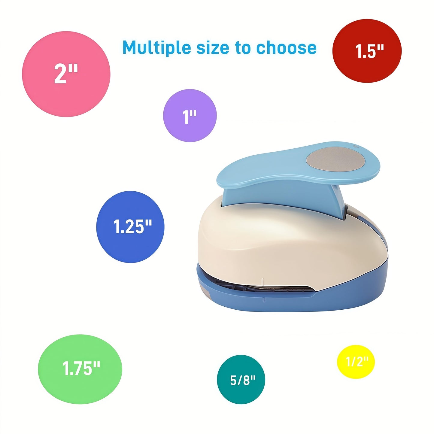 1.75 Inch Circle Punch 44.5mm Circular Cutter Tool Circle Hole Punch Handmade Paper Craft Lever Punches for Paper Crafts DIY Handmade Crafting Scrapbooking,Cardstock,Greeting Cards Arts Fun Projects