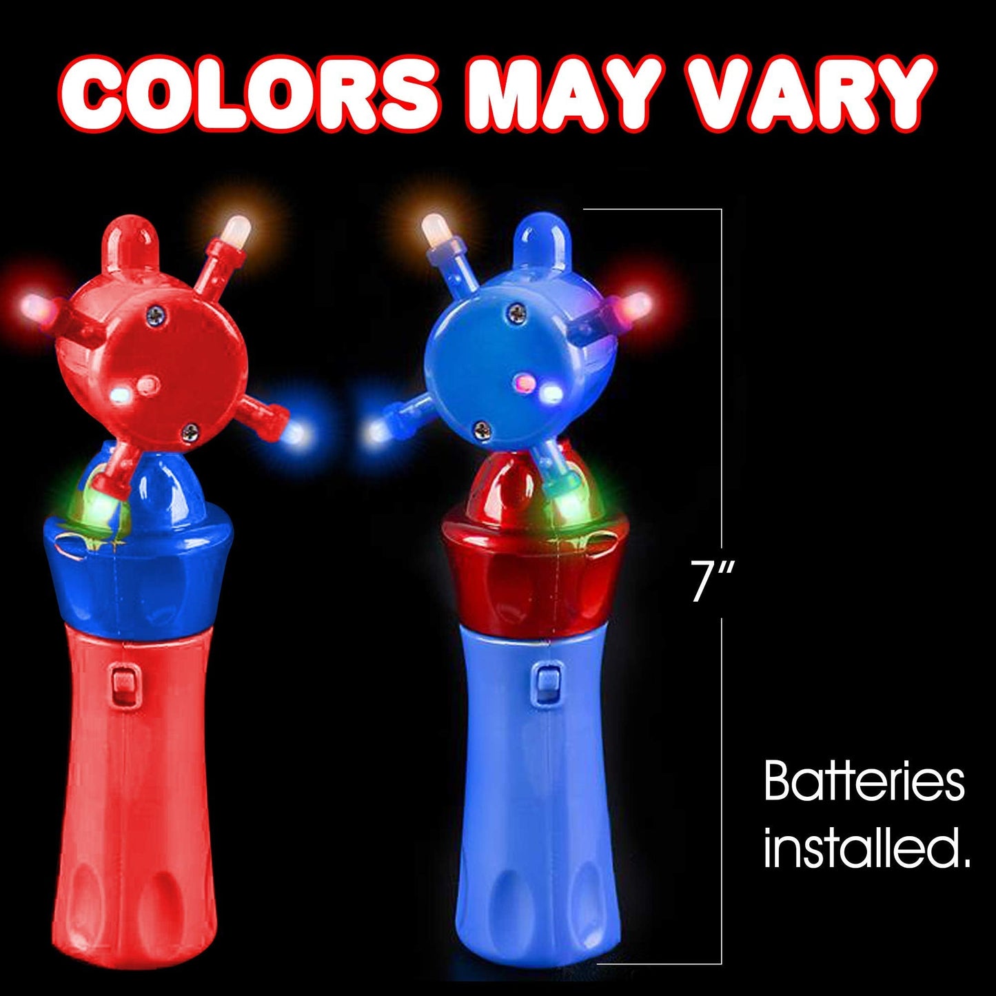 ArtCreativity Light Up Wand for Kids – LED Spinning Light Bright Toy with Flashing Lights – Fun Light Spinnning Toys, Sensory Toys for Kids with Autism – Batteries Included