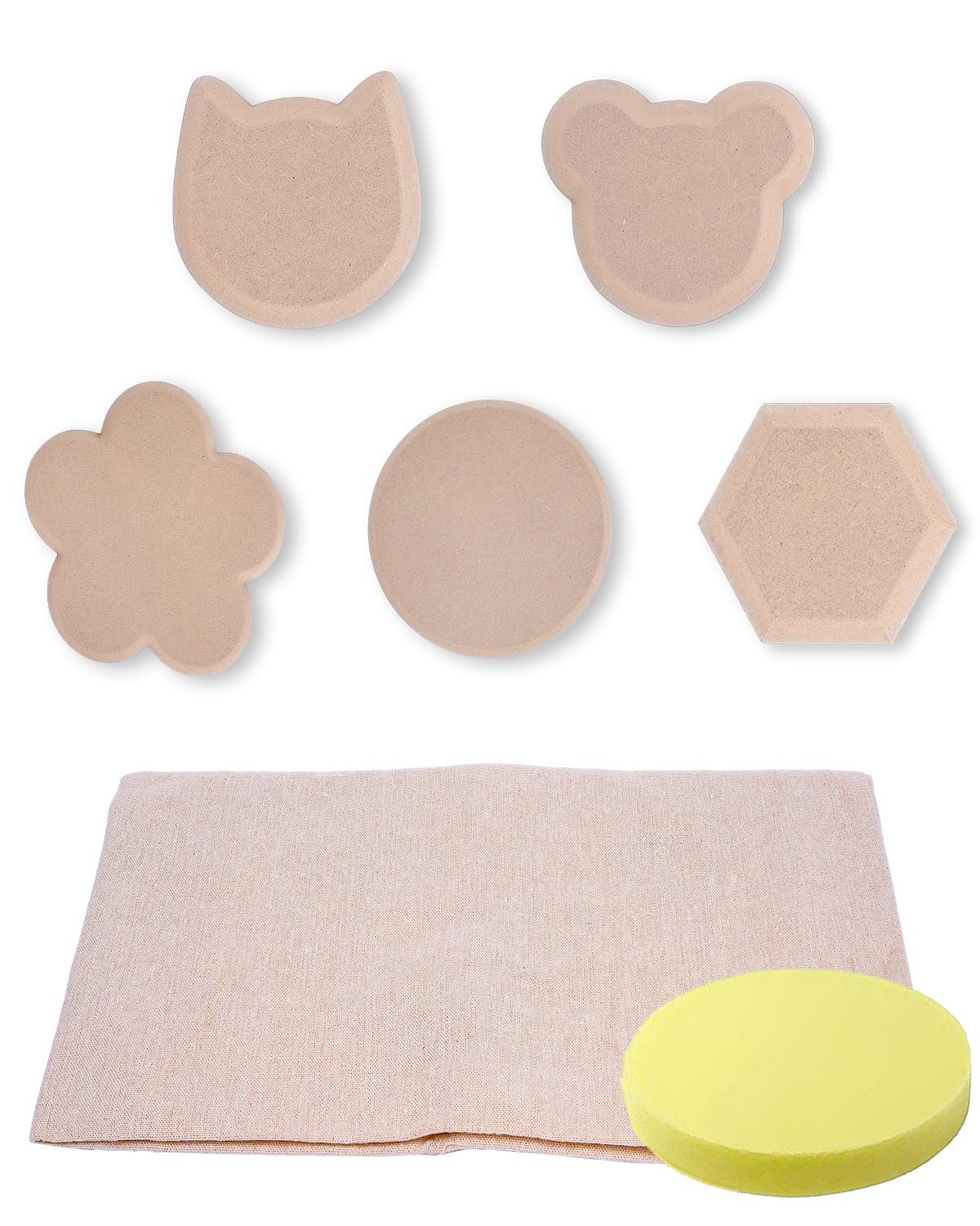 eZAKKA Pottery Molds for Clay Slump for Pottery Ceramic Plate Tools for Handbuilding Dish Plate, 5 Shapes