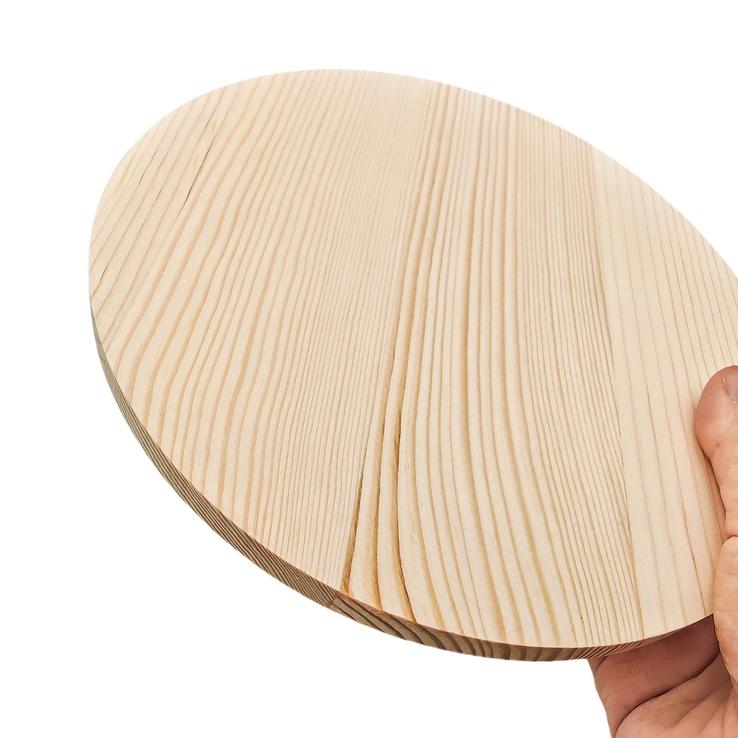 5PCS Pine Circle Plaque, 7.9x0.4in Blank Unfinished Round Wooden Circles Plaques for Craft Projects, Engraving, Wood Burning, Painting