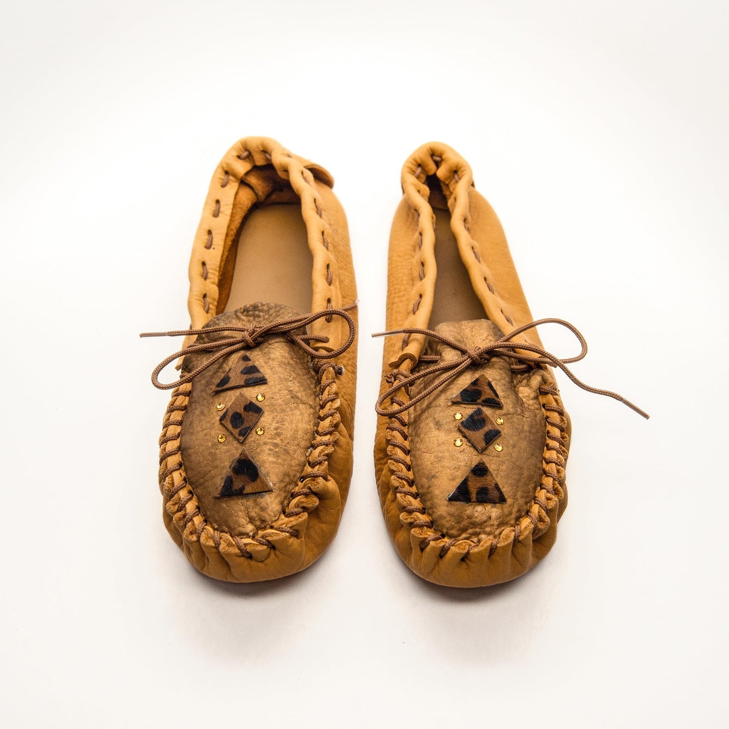 Realeather C4604-03 Adult Moccasin Leathercraft Kit, Size 8-9, Golden Tan, 1-Pair