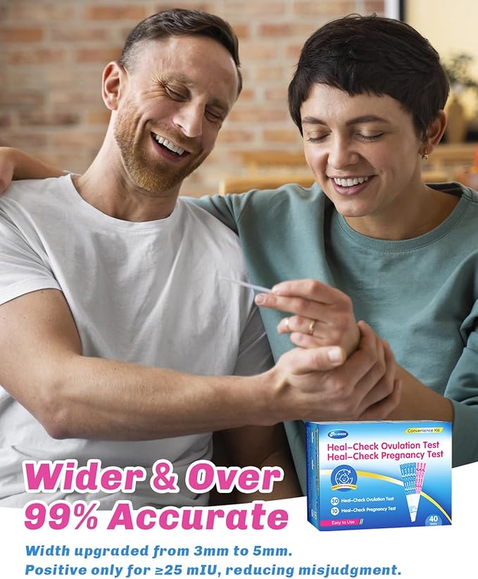 60 Ovulation and 20 Pregnancy Tests Strips with 80 Urine Cups, Fertility for Women TTC, Easy to Use at Home, Over 99% Accuracy, Individually Wrapped, FSA HSA Eligible