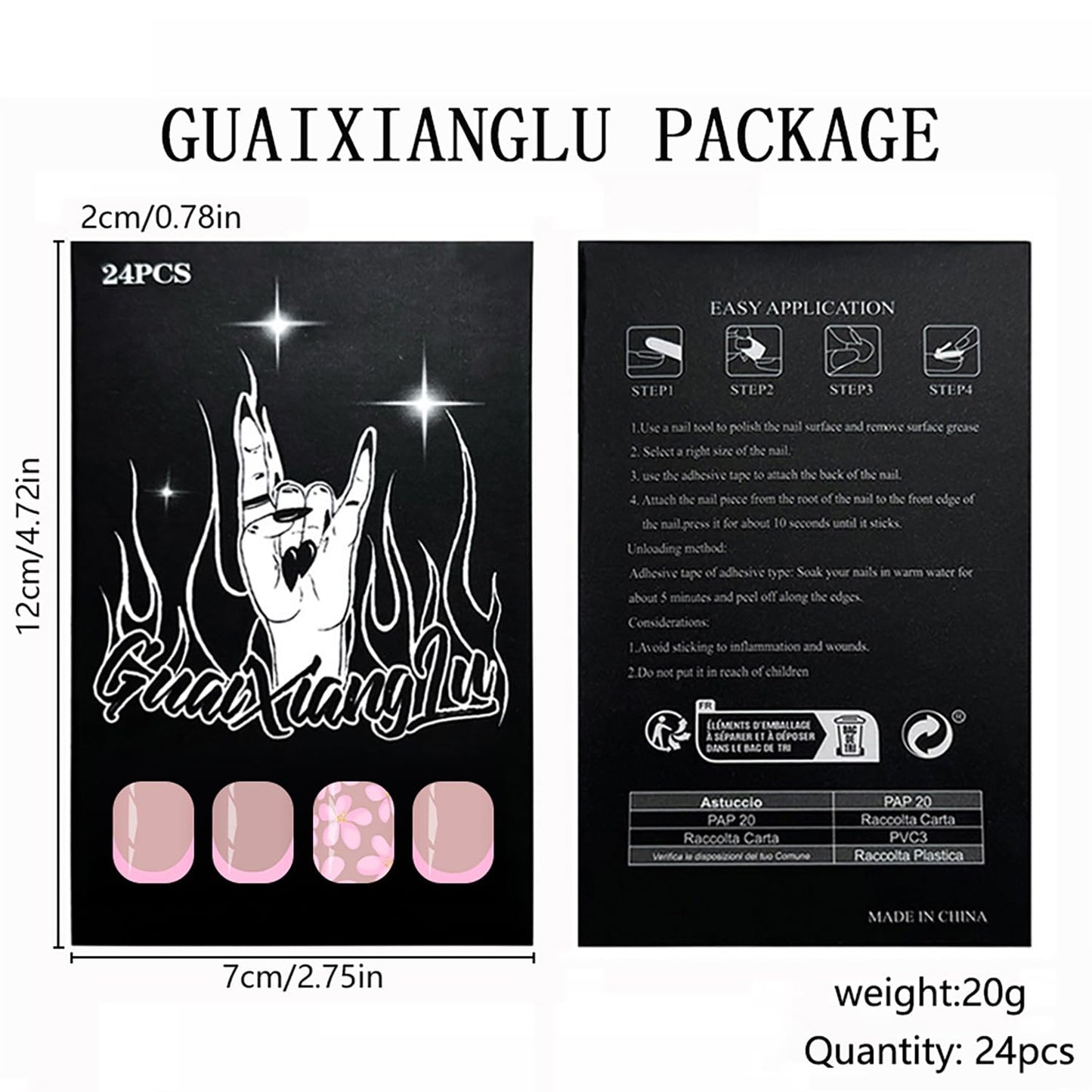 French Tip Press On Nails Short Fake Nails Square Nude Pink False Nails With Pink Flowers Designs Acrylic Spring Nails Press Ons Full Cover Glue On Nails Flower Stick On Nails For Women