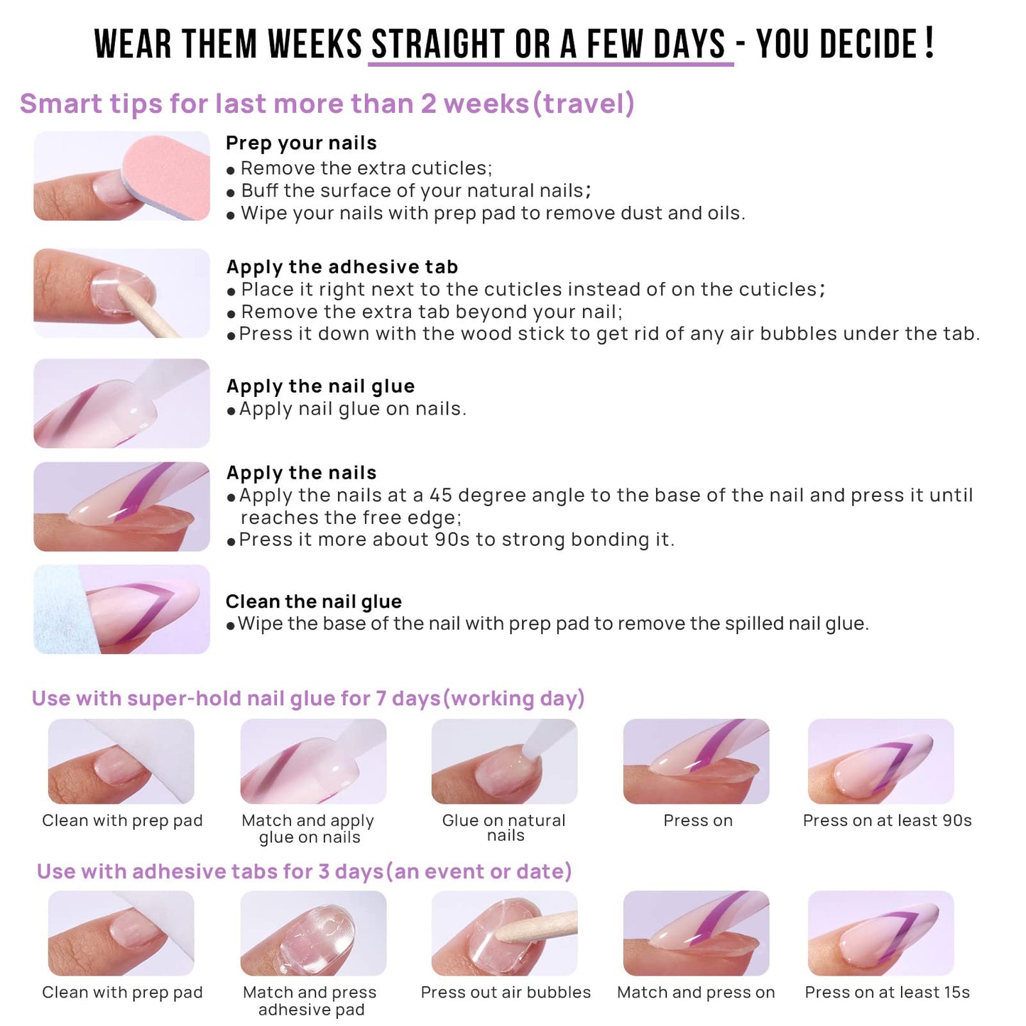 BTArtbox Press On Nails Almond - Short Soft Gel Fake Nails with Nail Glue, Opaque Reusable Stick On Nails in 16 Sizes - 32 Nail Kit, Falling Star Cat Eye