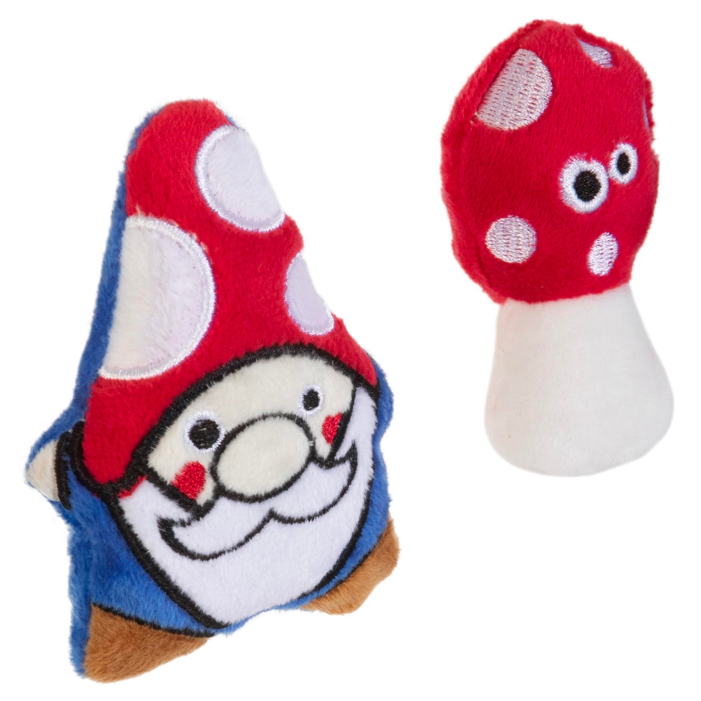 Mad Cat Gnome Sweet Gnome Wild and Quacky Cat Toy with Catnip, Pack of 2