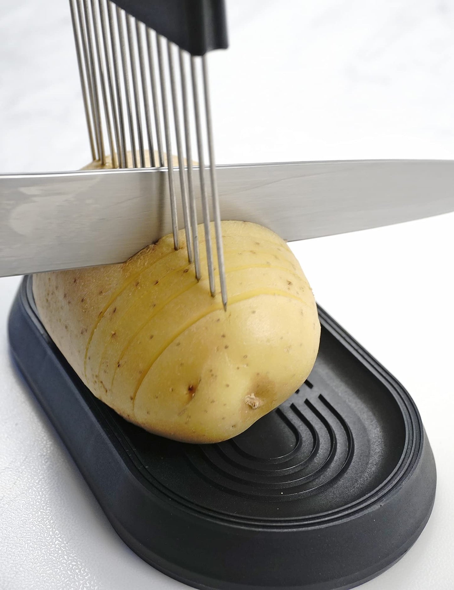 RSVP International Hasselback Potato Guide, One size, Black