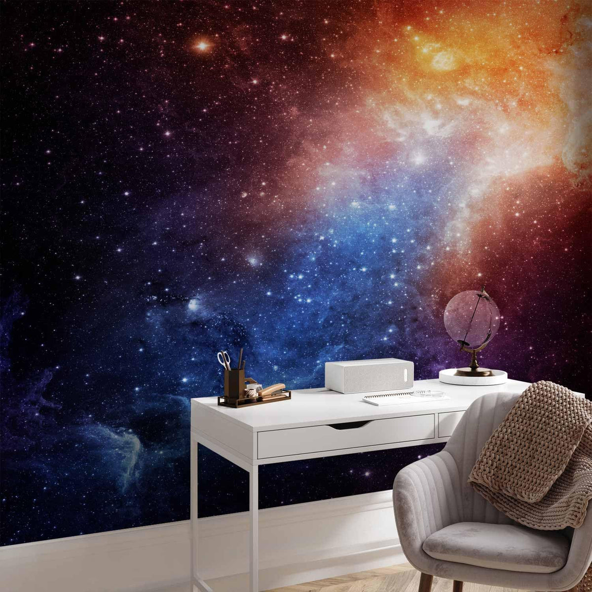 artgeist Wall Mural Cosmos Galaxy 197x138 in - XXL Non-Woven Wallpaper Fleece Wall Decor Photo Print Picture Image Design Home f-B-0057-a-a