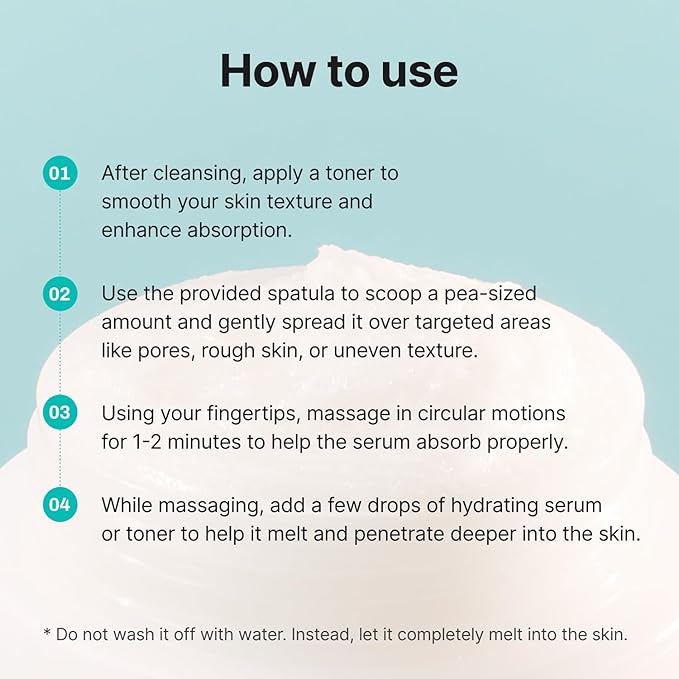 Porethera Melting Scrub Serum - Korean Face Serum for Clarifying Pores - Pore Minimizer for Face - Deep Face Scrub for Smooth and Clean Skin - Spicules for Tightening and Refining Pores, 0.84 fl.oz