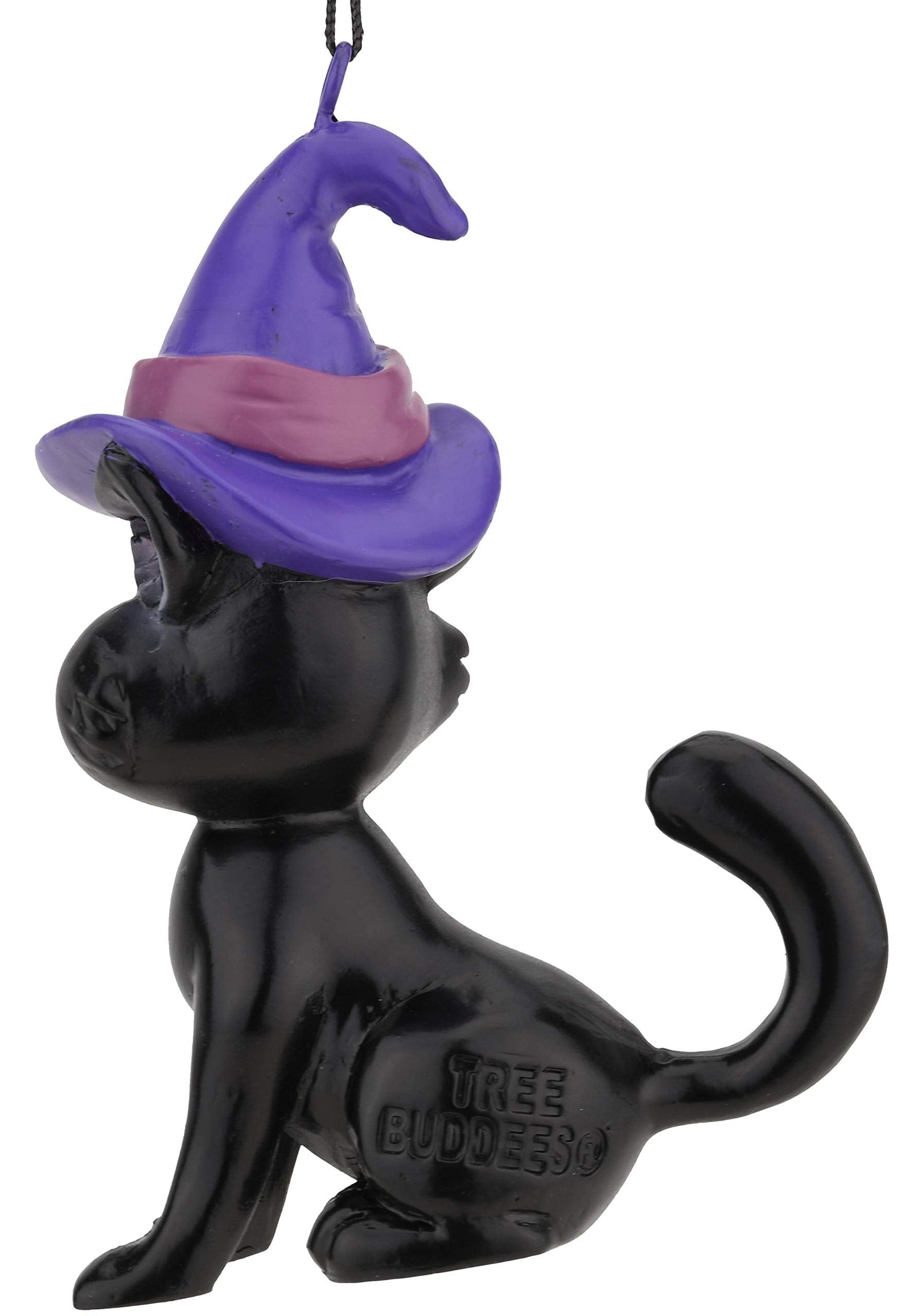 Tree Buddees Black Cat with Witches Hat Halloween Ornament