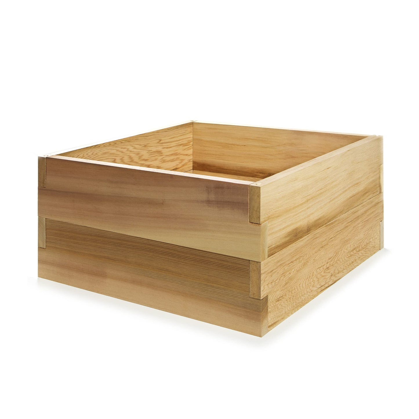 All Things Cedar Raised Garden Box, 2' Square 2-Tier Planter Bed, Western Red Cedar Build