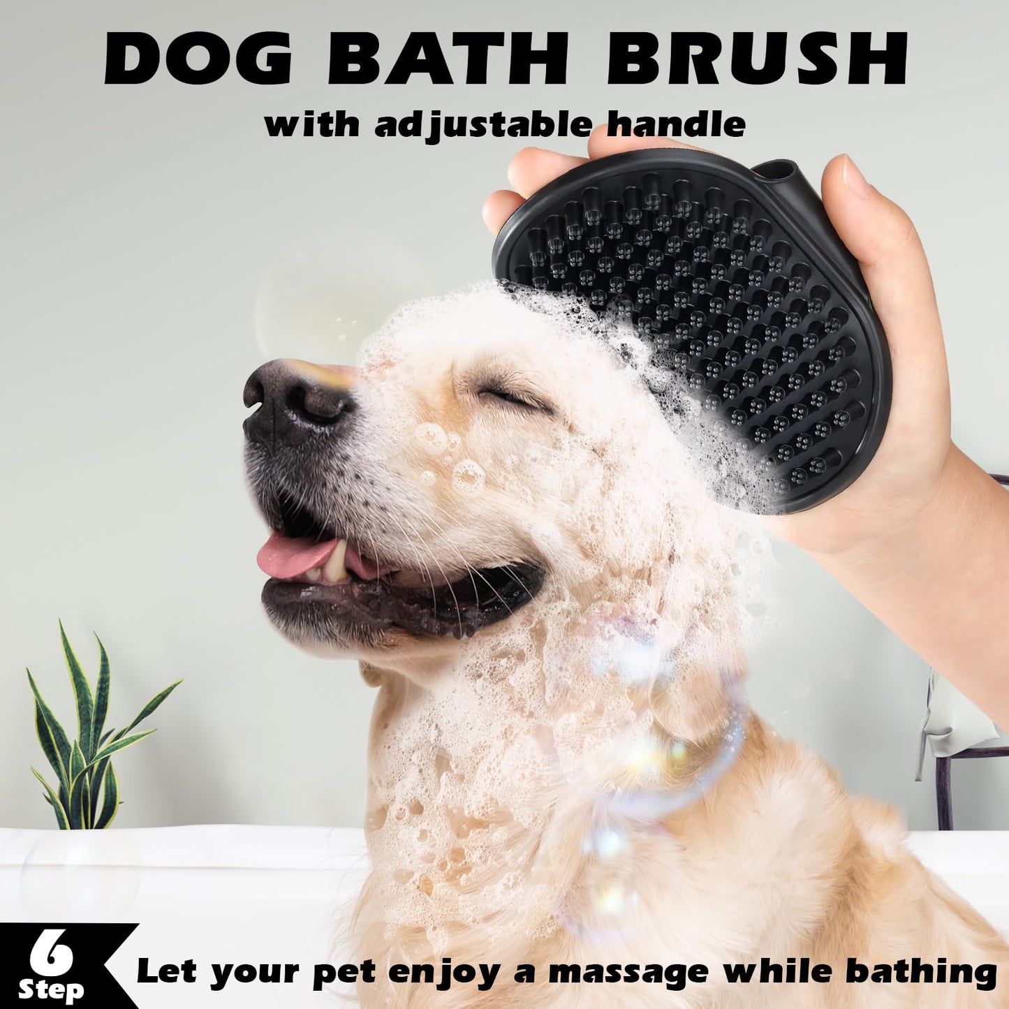 Augwind 7 in 1 Pet Grooming Kit - Dog&Cat Comb, Deshedding Brush, Nail Clipper with File, Bath Brush - Premium Pet Supplies (Blue)