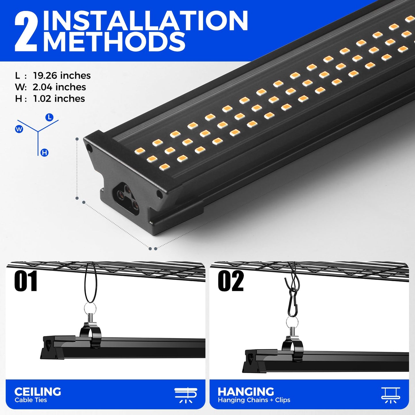 CX91 5-Tier Plant Stand with Grow Lights for Indoor Plants, Metal Plant Shelf Display Rack with 1.6FT 25W(Per Light) Full Spectrum Plant Lights for Indoor, Balcony, Living Room, 23.6x13.8x59IN