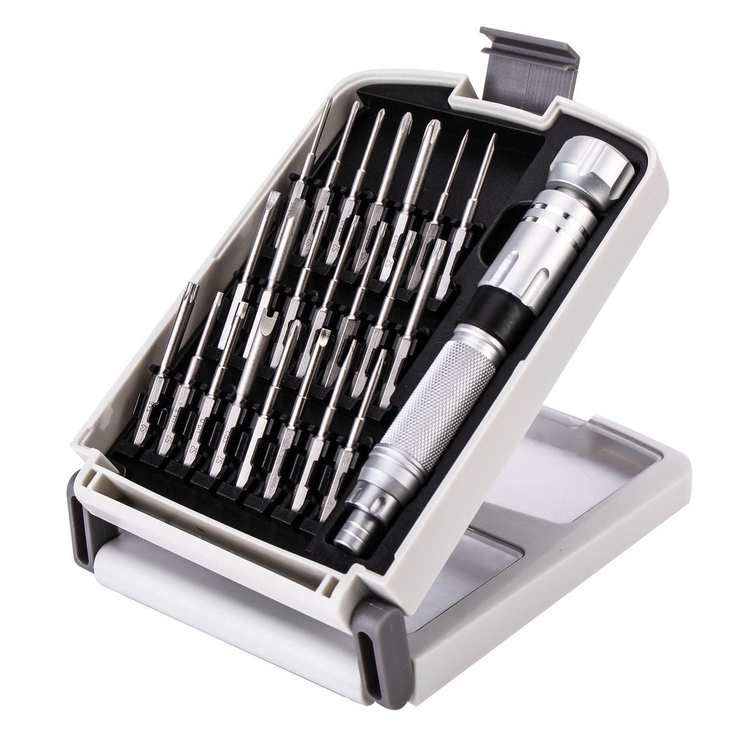 NANCH Small Precision Screwdriver Set for Electronics,22-in-1 Mini Screwdriver Set with 22 S2 Magnetic Screw Driver Bits and Extendable Handle,Multi-bit Tool Kit for Eyeglass Computer Laptop Watch