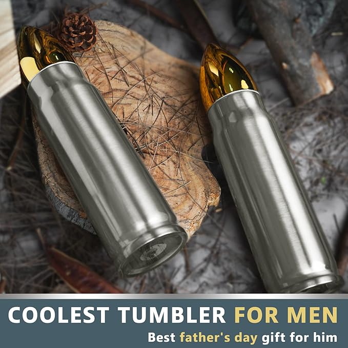 White Elephant Gifts for Adults Funny - 17 oz Silver Tumbler Cup - Stocking Stuffers for Adults Mens Ideas - Gifts for Dad Who Have Everything Christmas - Mens Stocking Stuffers 2025