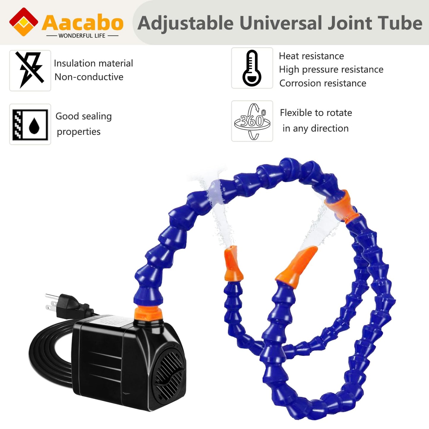 Aacabo Two Way Water Table Pump - Kids Outdoor Fun Summer Game Toys