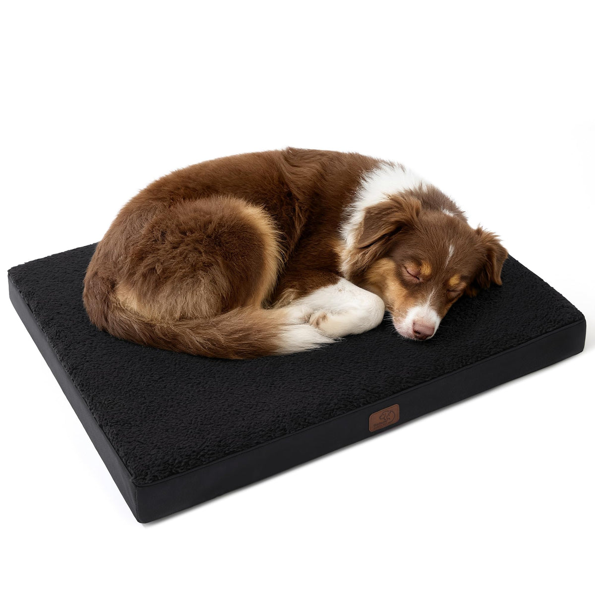 Bedsure Small Dog Bed, Cat Puppy Bed with Comfy Sherpa, 24"x16" Dark Grey