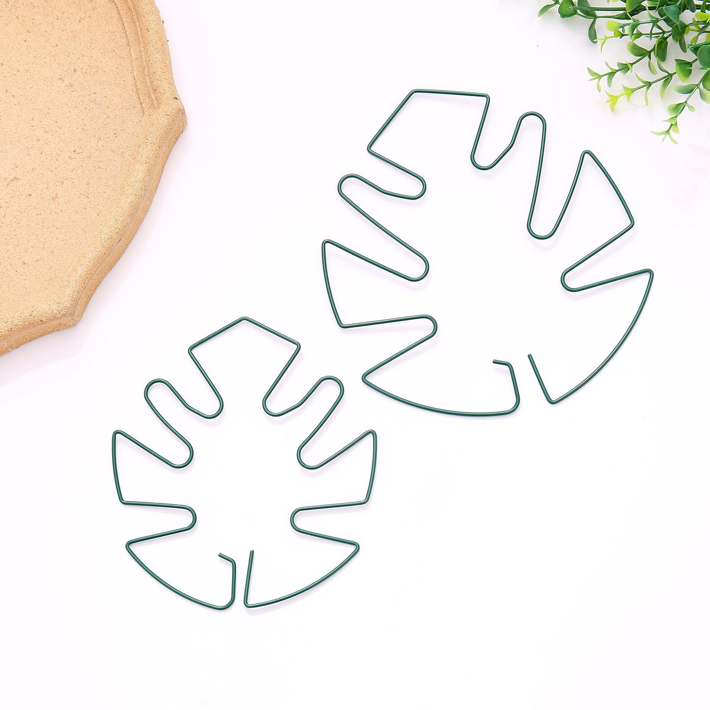 Spiritlele 5 Pcs Green Plant Stem Support Holder Set Monstera Plant Support Clamp Growth Accessories for Indoor Plants Small
