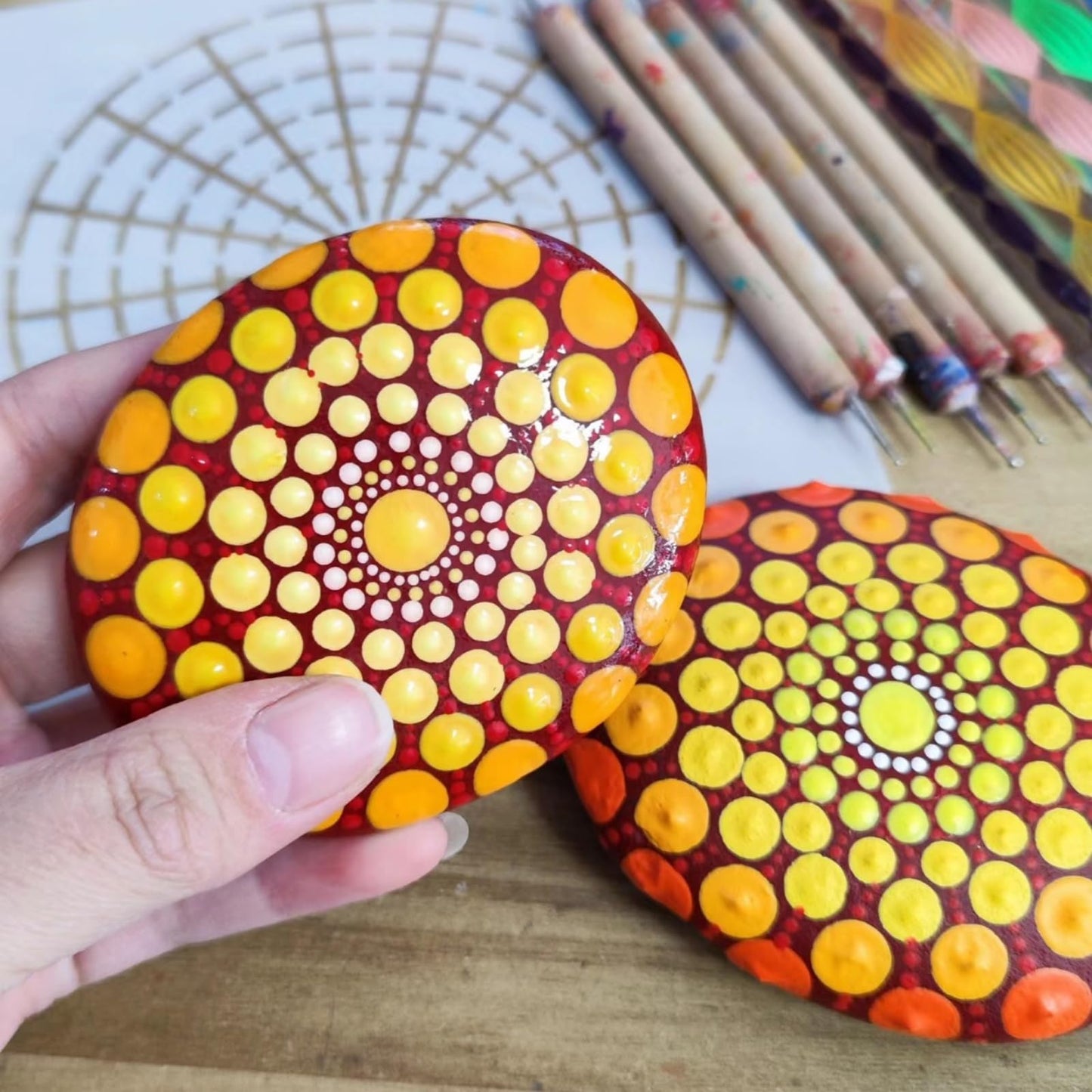 MEILALA 12PCS Large Painting Rocks, 3“-4” River Rocks for Painting ， DIY Rocks Flat & Smooth Kindness Rocks for Arts, Crafts, Decoration
