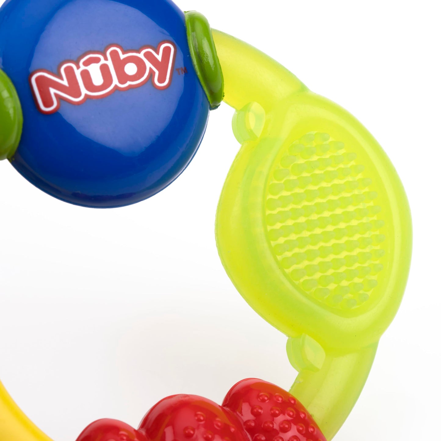 Nuby Wacky Teething Ring, Multicolor(Pack of 4)