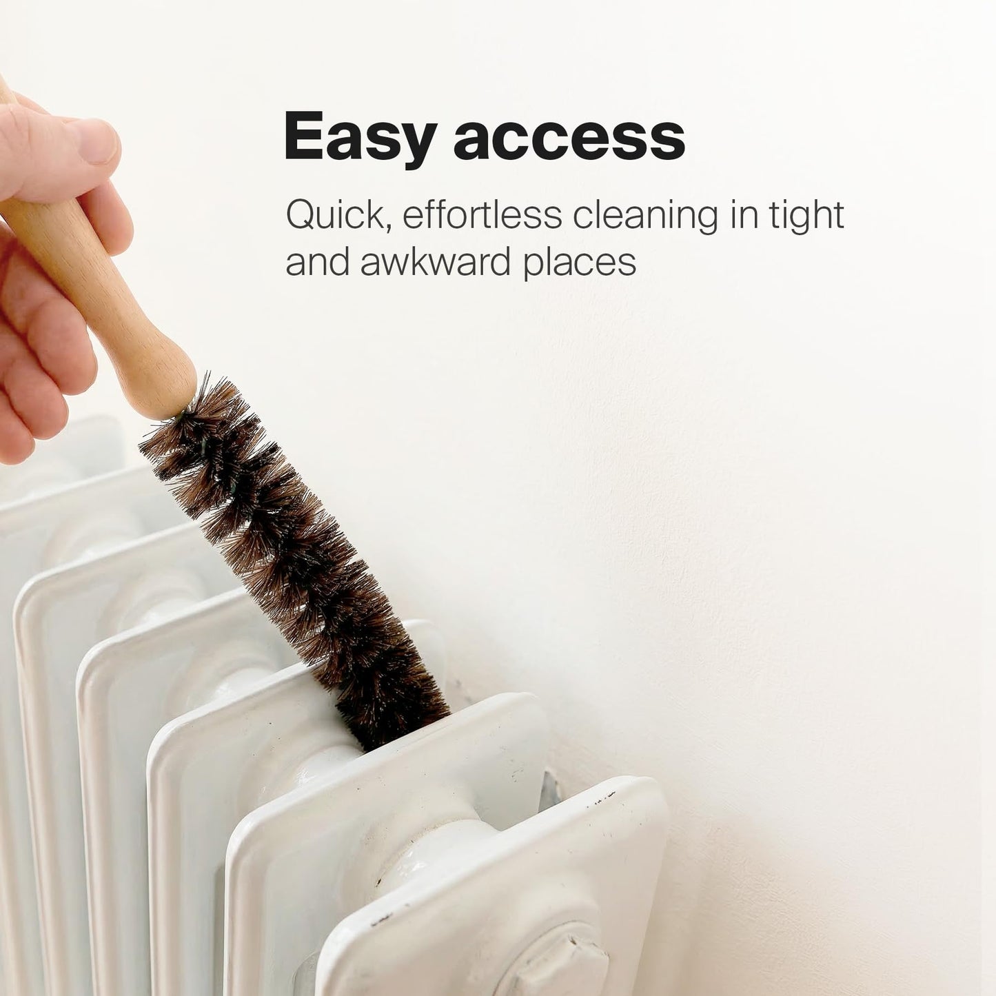 KONEX 44" Dryer Vent Cleaner Brush Flexible Lint Trap Cleaning Tool with Horsehair Bristles