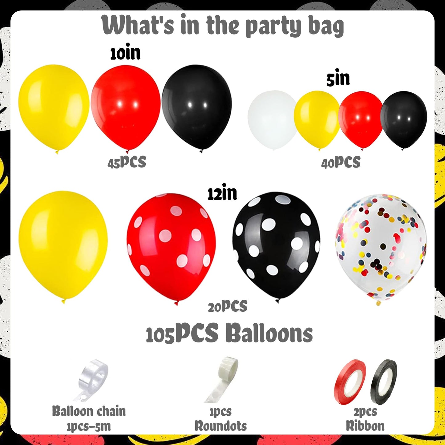 Red Themed Birthday Party Decorations Kit, Includes Happy Birthday Banner,Foil Balloons,Tablecloth,Backdrop,Plates,Napkins, Adult Themed Party Supplies