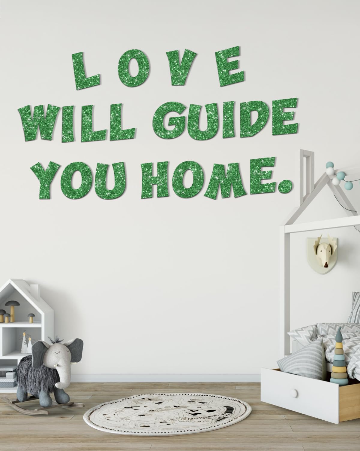154 Pcs Large 7" Glitter Bulletin Board Letters, Poster Board Letters Alphabet Punctuation Cut Out Cardboard Letters Accessories for Classroom Display Decorating Supplies 7inch