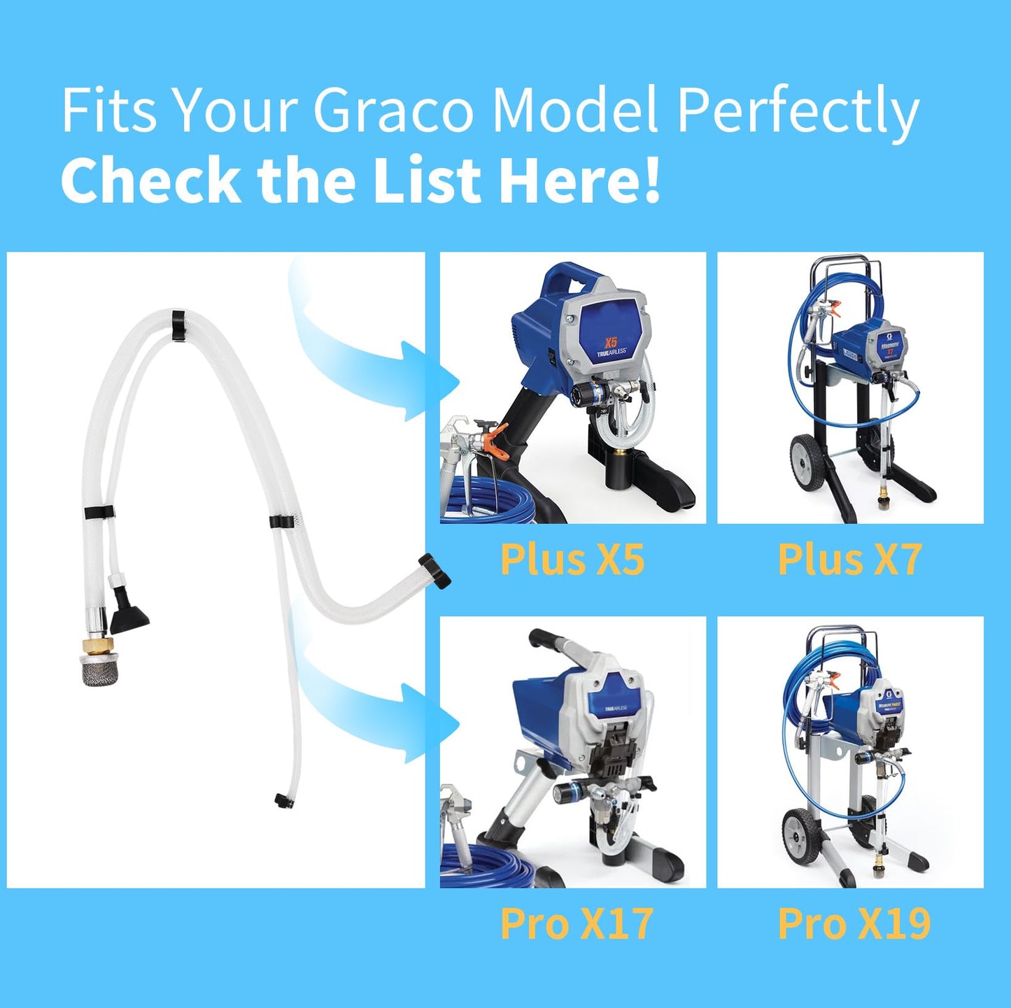 Suction Tube Kit Suitable for Graco Magnum Stand Model Paint Sprayer