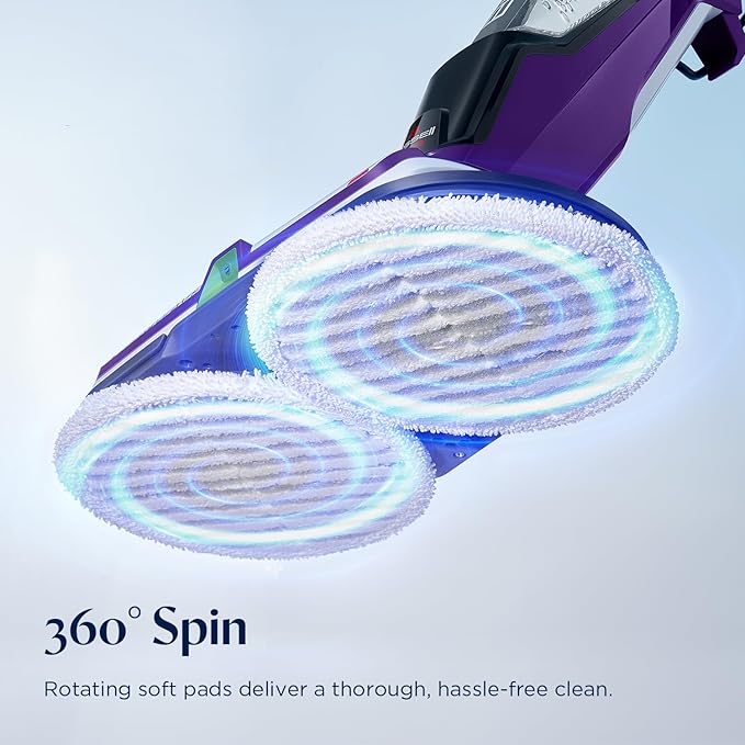 BISSELL® SpinWave Pet Hard Floor Corded Spin Mop Cleaner with Washable mop Pads for Sealed Hard Floors, 20399