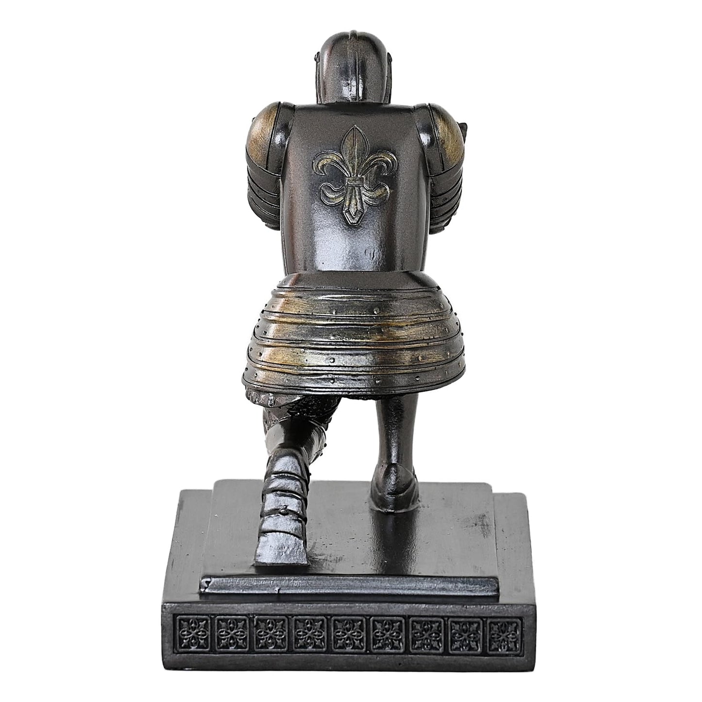 Amoysanli Executive Knight Pen Holder Decorative Resin Pen Holders For Desk Organizer Cool Ornament Gift For Office and Home (Iron)