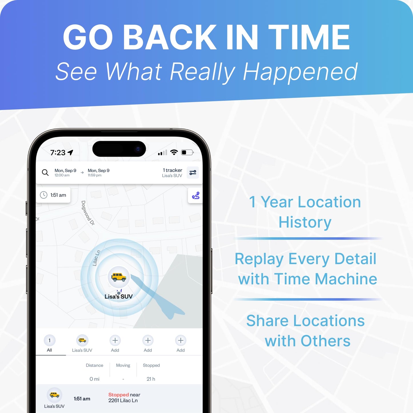 Spytec Atlas GPS Tracker for Vehicles & Kids (Subscription Required) | Up to 14-Day Battery Life | Waterproof Magnetic Case, Geofencing, Portable Real Time Mini GPS Car Tracker w/Lifetime Support