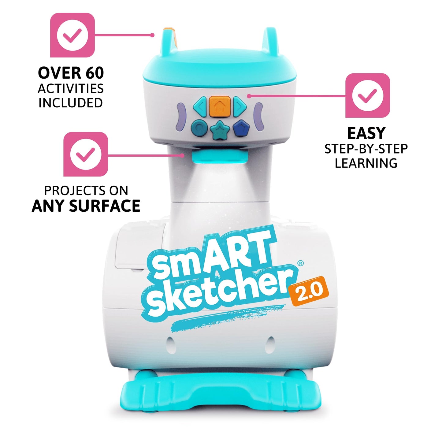 Flycatcher Smart Sketcher 2.0 Projector, Drawing and Tracing Projector for Kids, Educational Arts & Crafts Toy, Gift for Boys and Girls Ages 5+