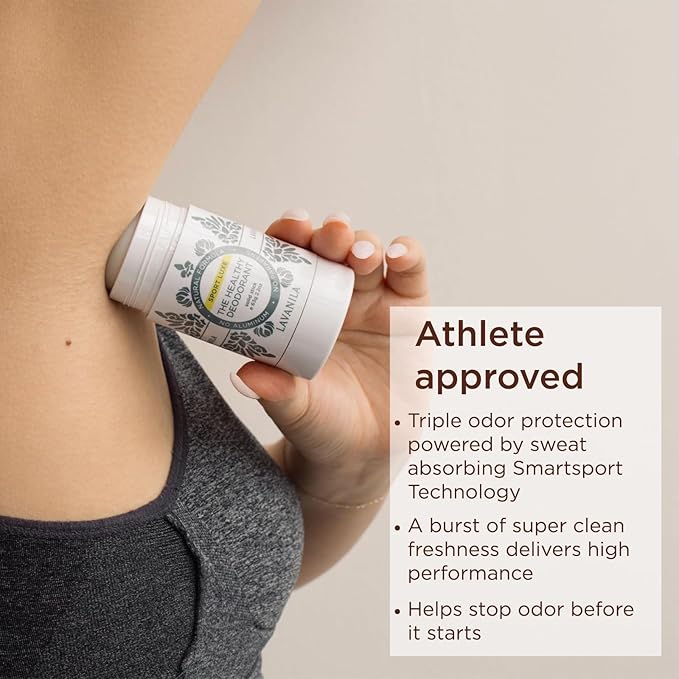 Lavanila Aluminum Free Natural Deodorant for Girls, Vanilla Grapefruit + Sport Luxe (2oz Each) - The Healthy Deodorant - Solid Stick, Vegan