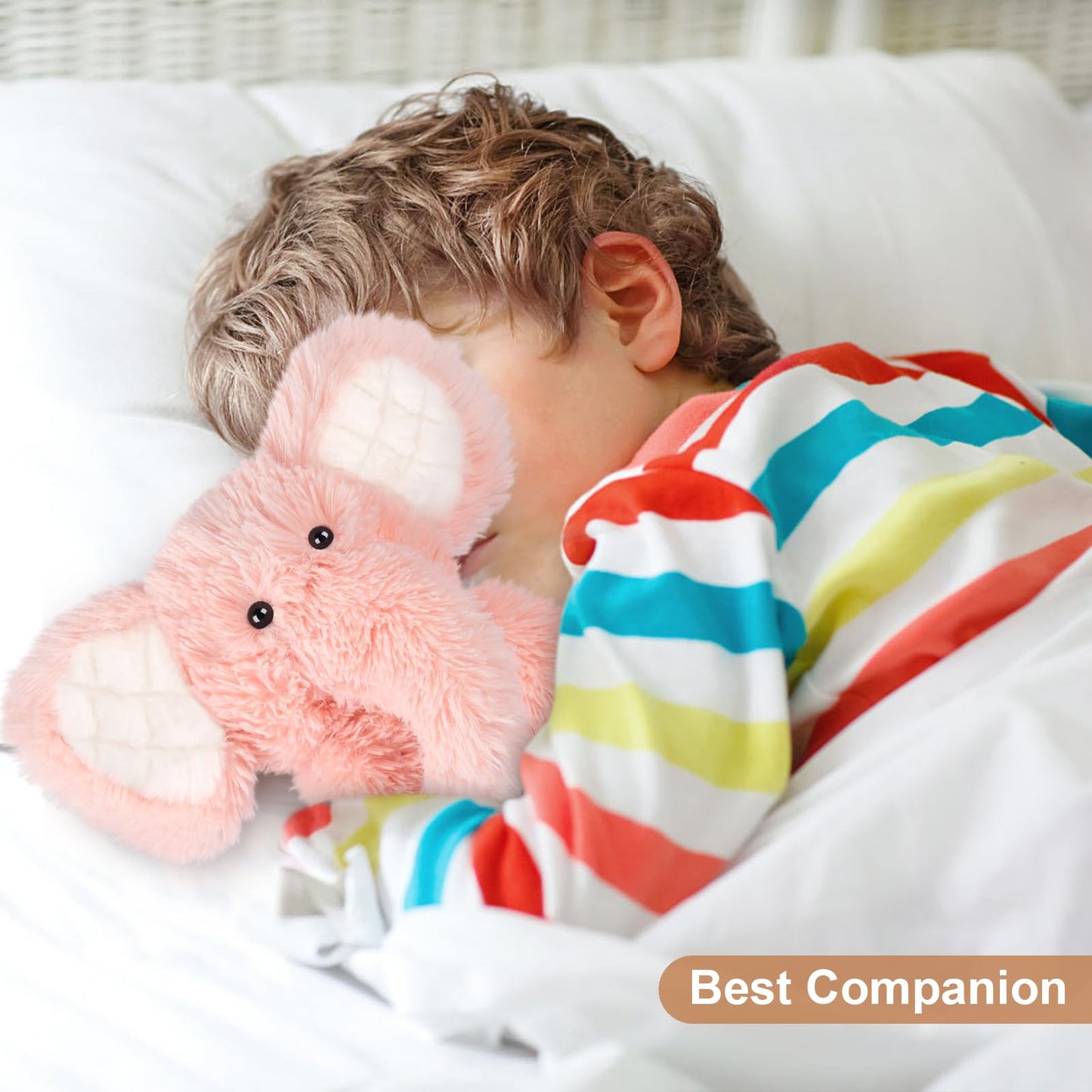 SuzziPals Heatable & Coolable Elephant Stuffed Animals, Microwavable Heating Pads, Stress & Discomfort Relief, Elephants Plushies for Companion, Lavender Scented Plush Toy, Elephant Gifts