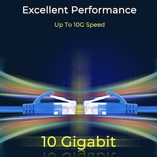 Rapink Patch Cables Cat6a 7ft (24 Pack) Slim, Cat6a Ethernet Patch Cable 10G Support, Snagless Cat 6 Patch Cable for Patch Panel to Switch, Flexiable Cat 6a Ethernet Cable with Gold Plated