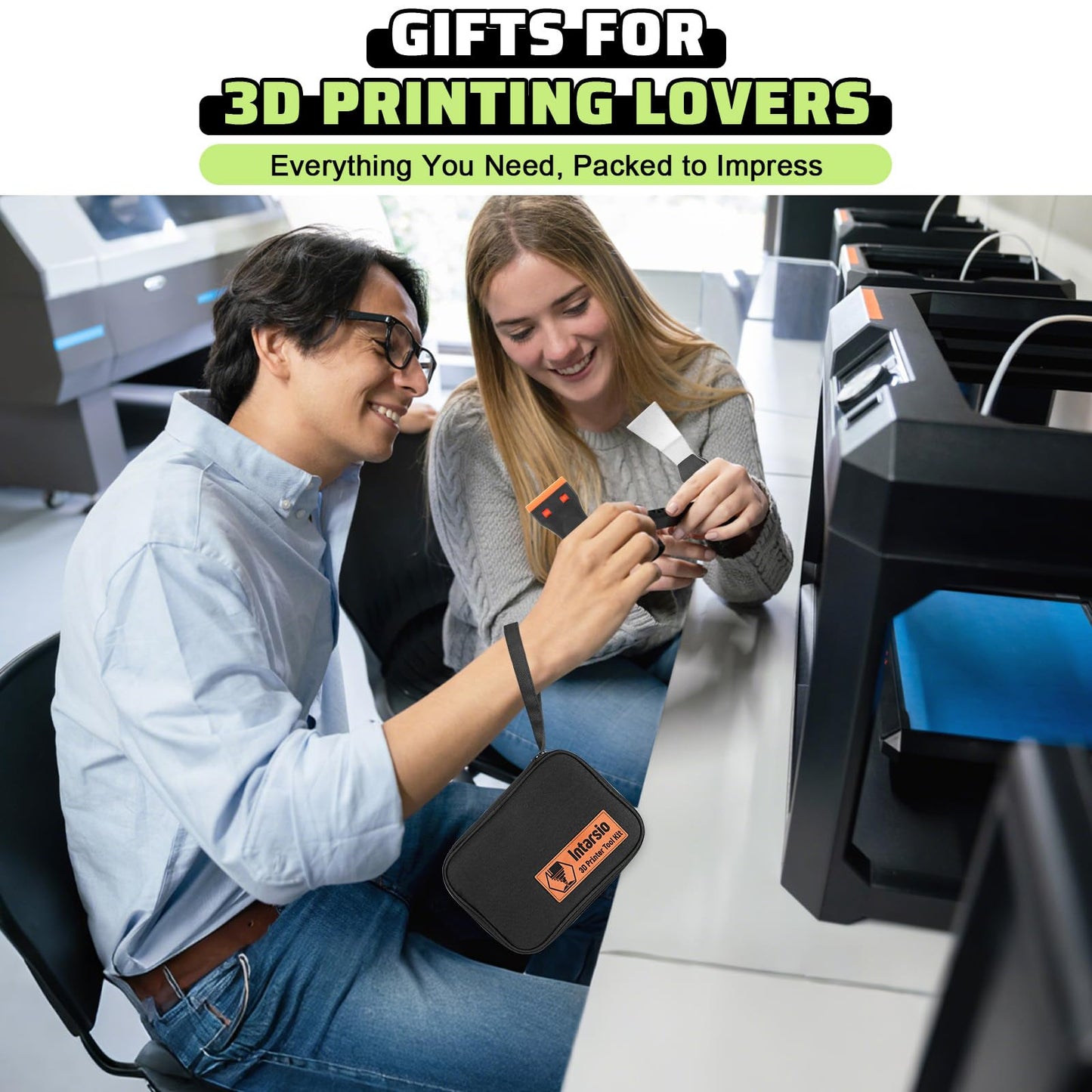 3D Printer Tools Kit, 34pcs 3D Printer Accessories for All FDM/SLA Printers Includes Nozzle Cleaning, Removal Scrapers, Finishing Tools, 5 Types of Files,Brushes, Wire Cutter, Engraving Knife