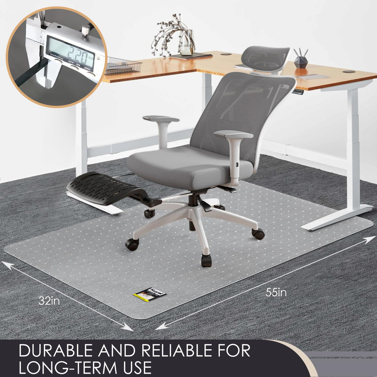 Office Chair Mat for Carpet (2 Count)