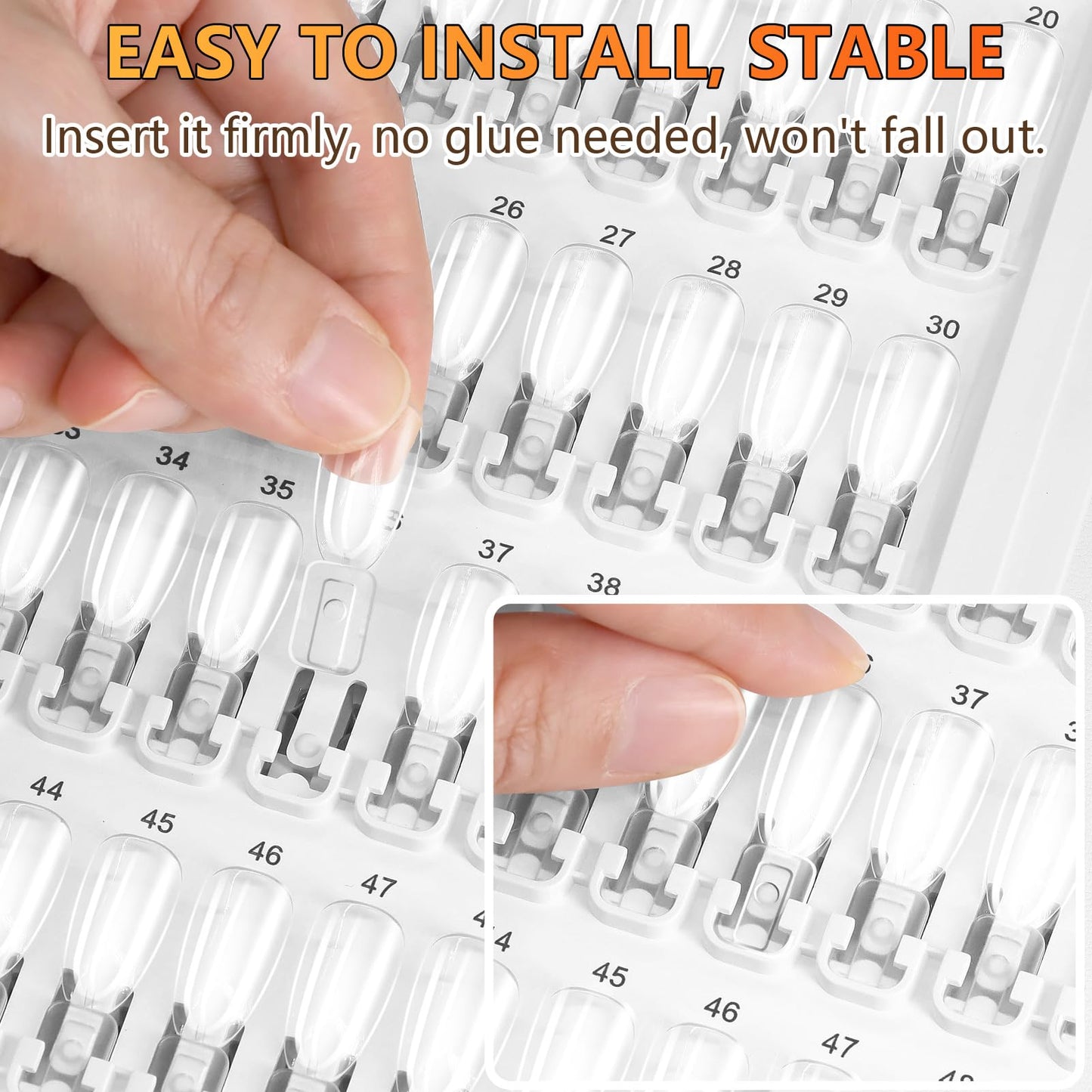 I·B·N G Upgraded Nail Color Swatches Nail Sample, Detachable 150 Nail Polish Color Display Book with Clear Nail Tips, C11