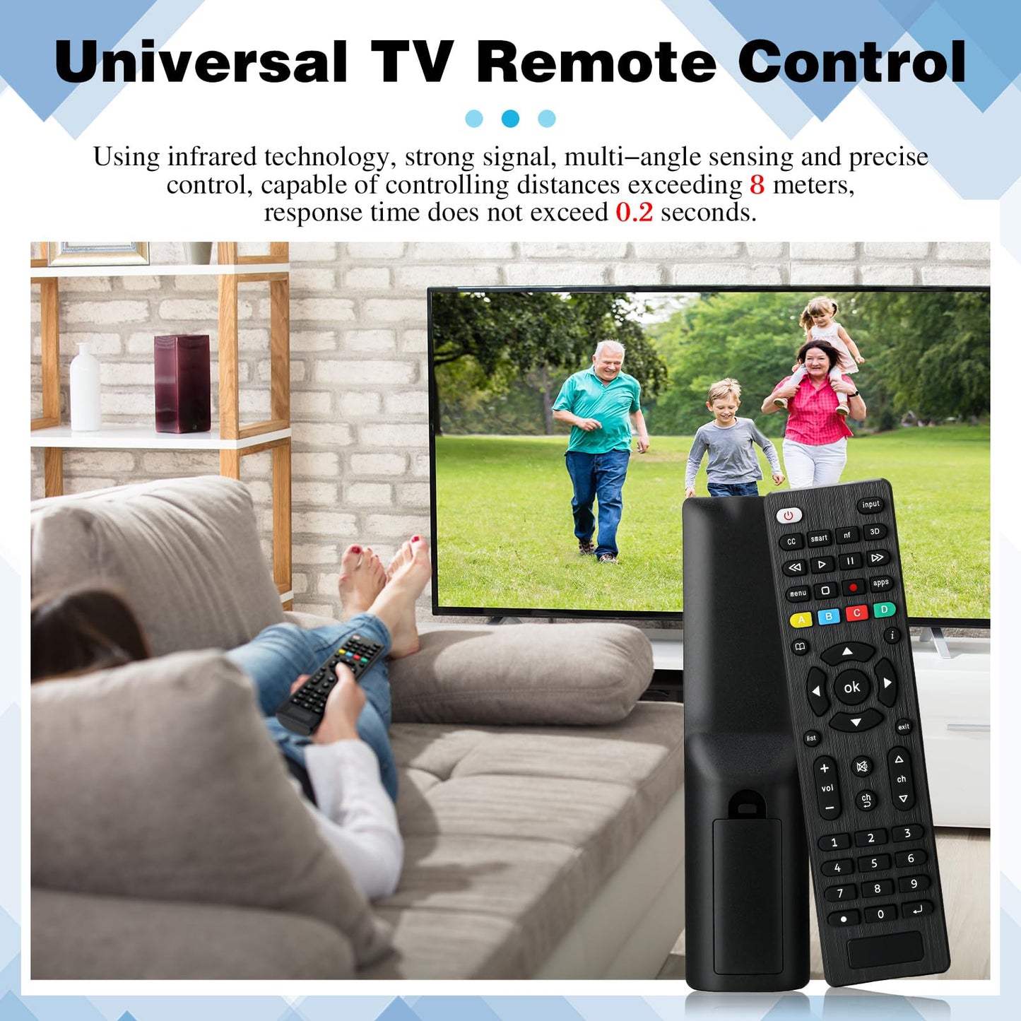 Saysurey 20 Pack TV Remote Universal Replacement Compatible with All Smart TV LED LCD HDTV 3D Series for Motel Hotel Nursing Home
