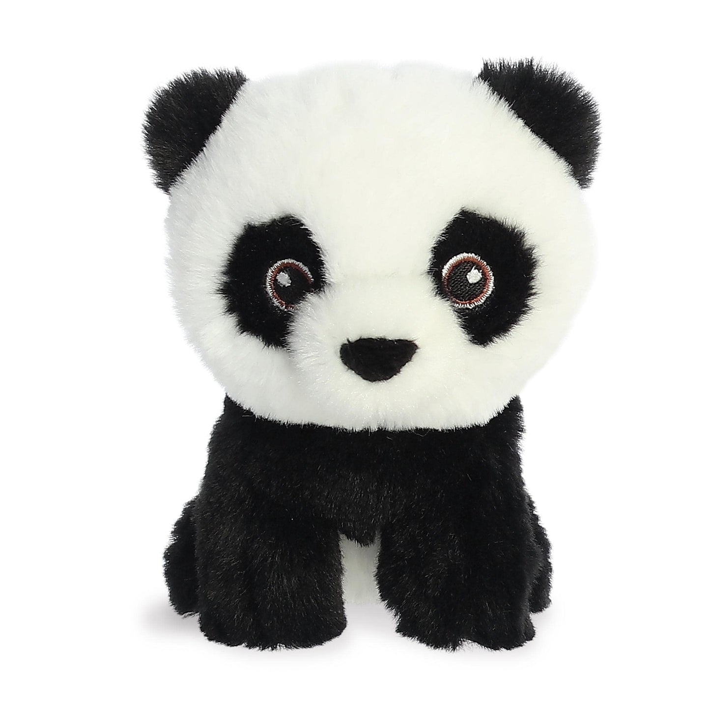 Aurora® Responsibly Made Eco Nation™ Mini Panda Stuffed Animal - Ideal for Playtime Adventures - Perfect for Birthdays or Just Because - Black 5 Inches