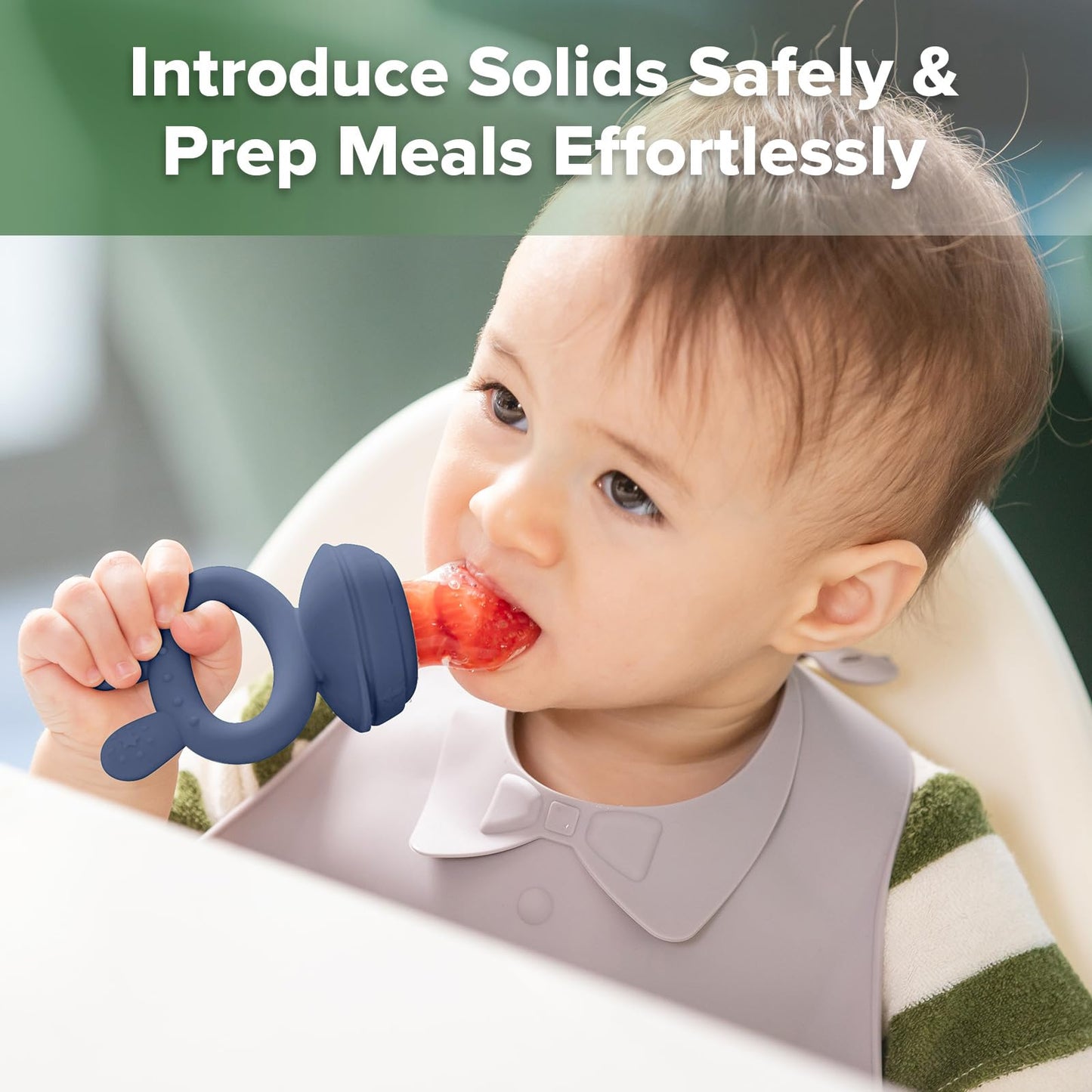 Haakaa Baby Fruit Food Feeder & Large-Palm Baby Teether Combo
