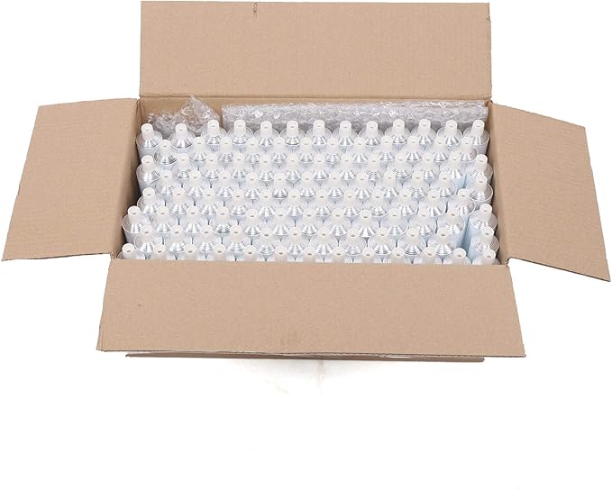 DNYSYSJ 100ml Refillable Aluminum Tubes - 100PCS Needle Cap Squeezable Containers,White Empty Toothpaste & Lotion Tubes for Travel Toiletry, Cosmetic Samples