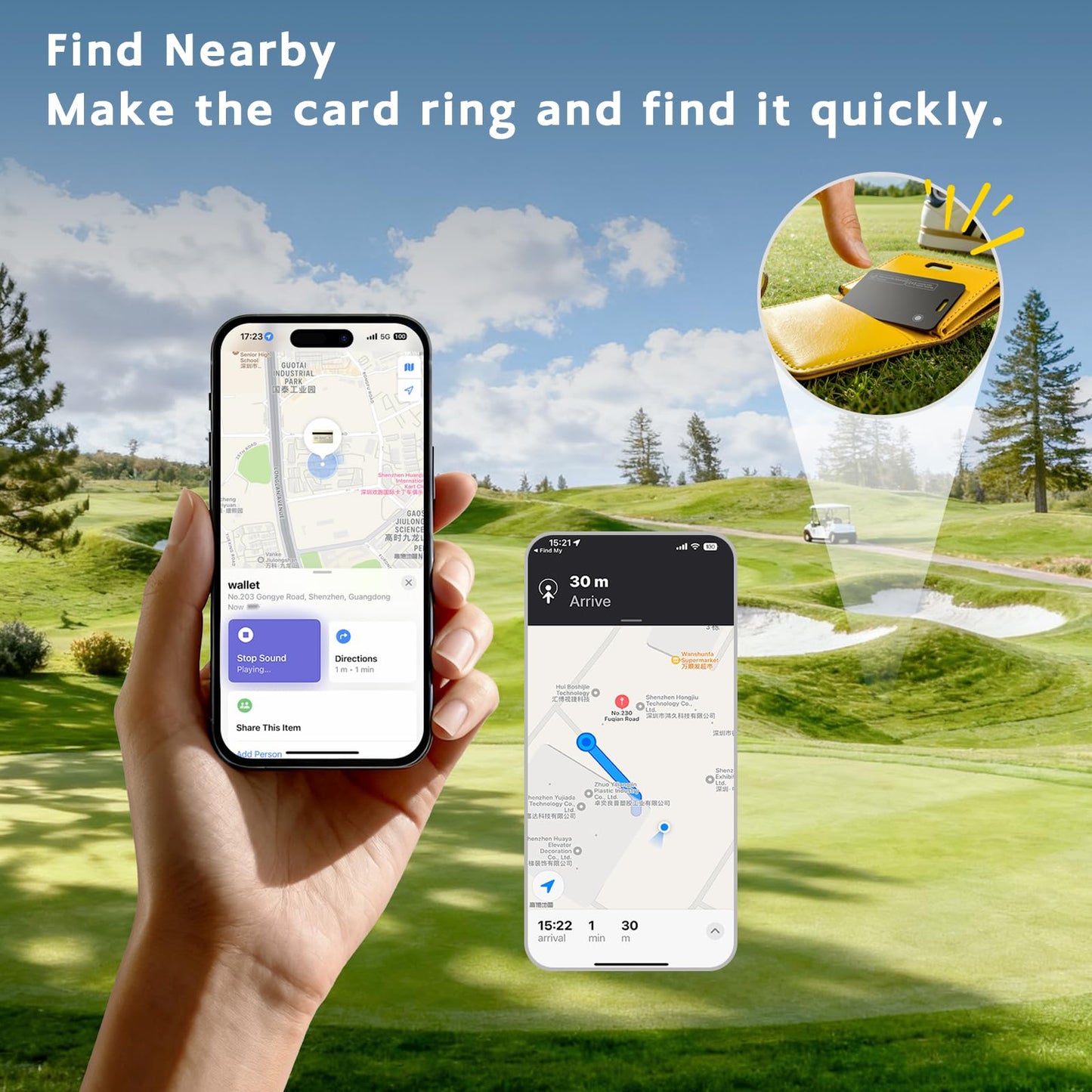 Tracker Card for iPhone & Android, Tracking Card with Apple Find My & Google's Find Hub, Rechargeable Slim Wallet Tracker Card for Wallet, Luggage, Keys,IP68 Waterproof