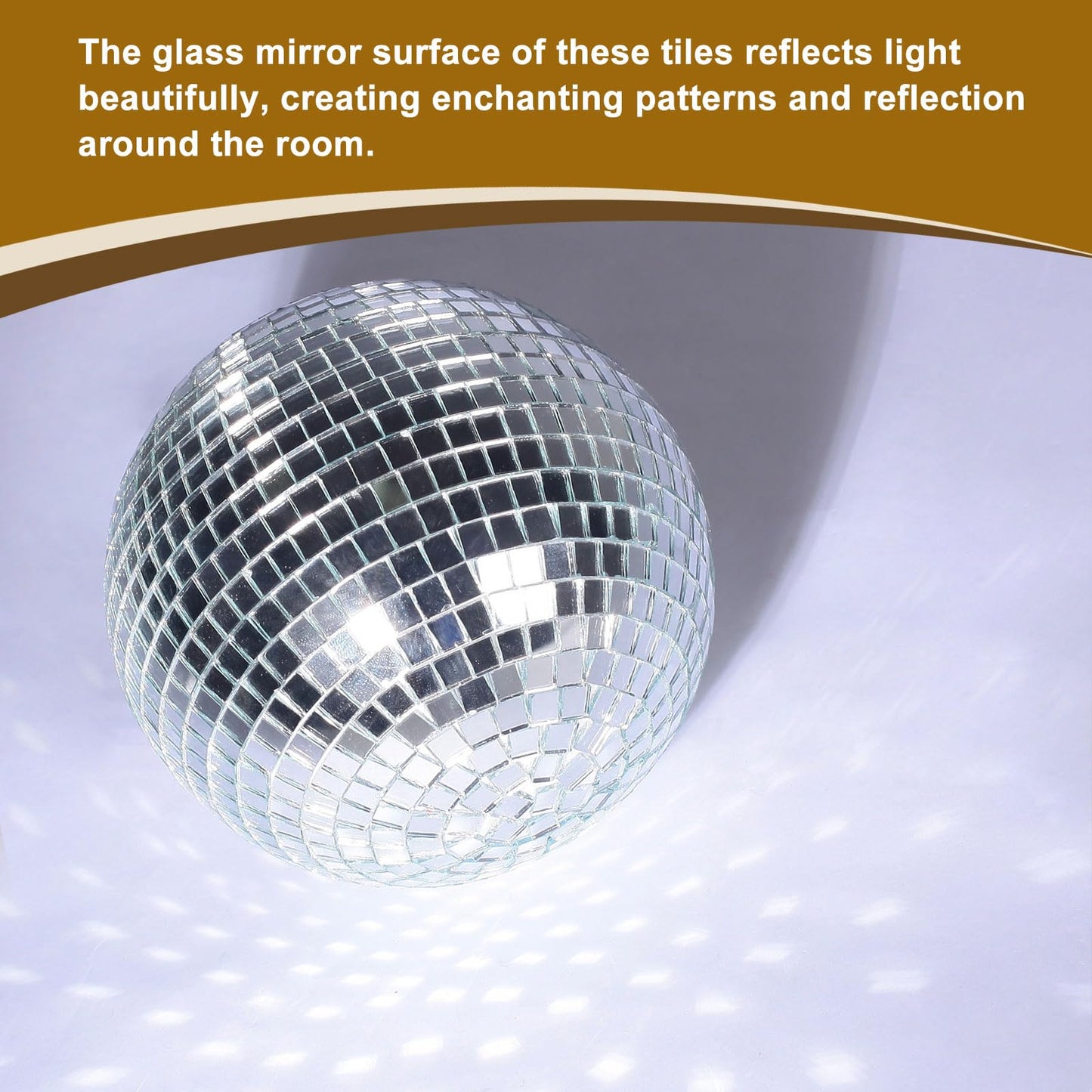 MECCANIXITY 7200 PCS Glass Mirrors Disco Ball Tiles Self-Adhesive Deep Blue Mirror Mosaic Tiles 5 x 5mm for Disco Ball, DIY Craft, KTV Decoration 15 Sheet