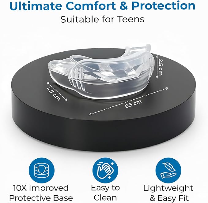 Reviv Mouth Guard for Grinding Teeth at Night | Food-Grade Silicone Night Guard | Bite Guard for Teeth Clenching Nighttime Protection During Sleep for Men and Women as Anti Jaw Clenching (Small Teens)