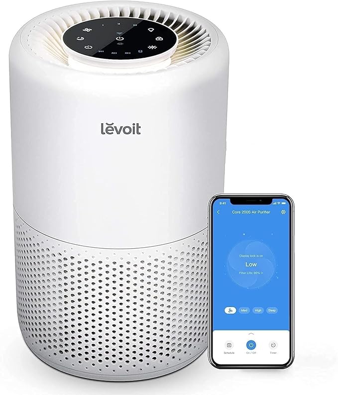 LEVOIT Air Purifier and Humidifier Bundle for Bedroom, Smart WiFi Alexa Control Air Purifier Covers 916 Sq.Ft, Humidifier Provides 25 Hours Moisture